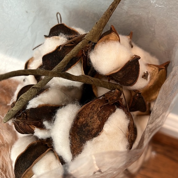 BRAND NEW COTTON BALL PIECES FOR FARMHOUSE HOME DECOR - Picture 9 of 9